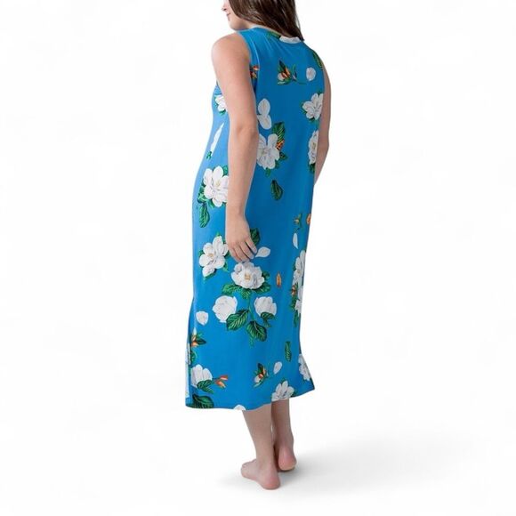 Soma Cool Nights Floral Lounge Nightgown Dress XXL Elevated Loungewear - Picture 2 of 6